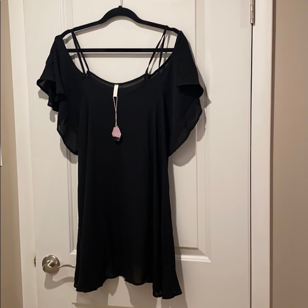 NWT Pink Blush Maternity Cold Shoulder Blouse, M